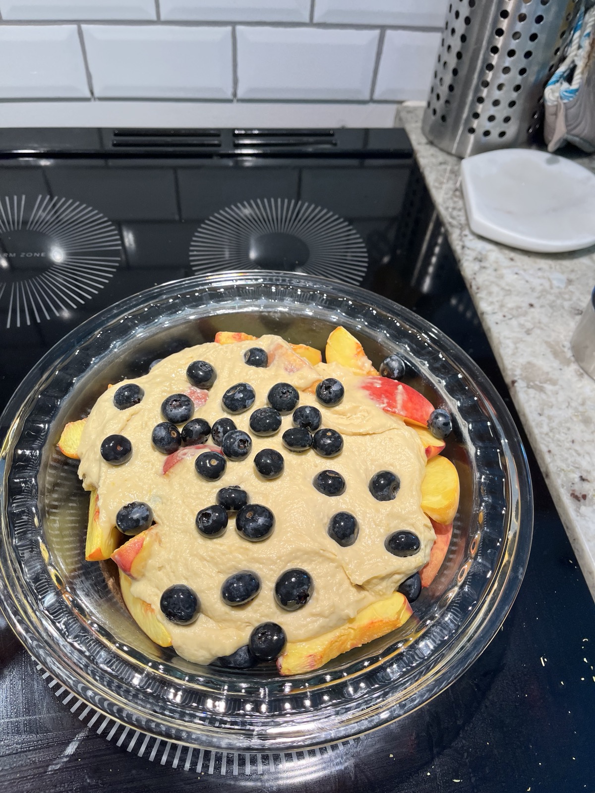 Peach and Blueberry Pudding (Bill's)